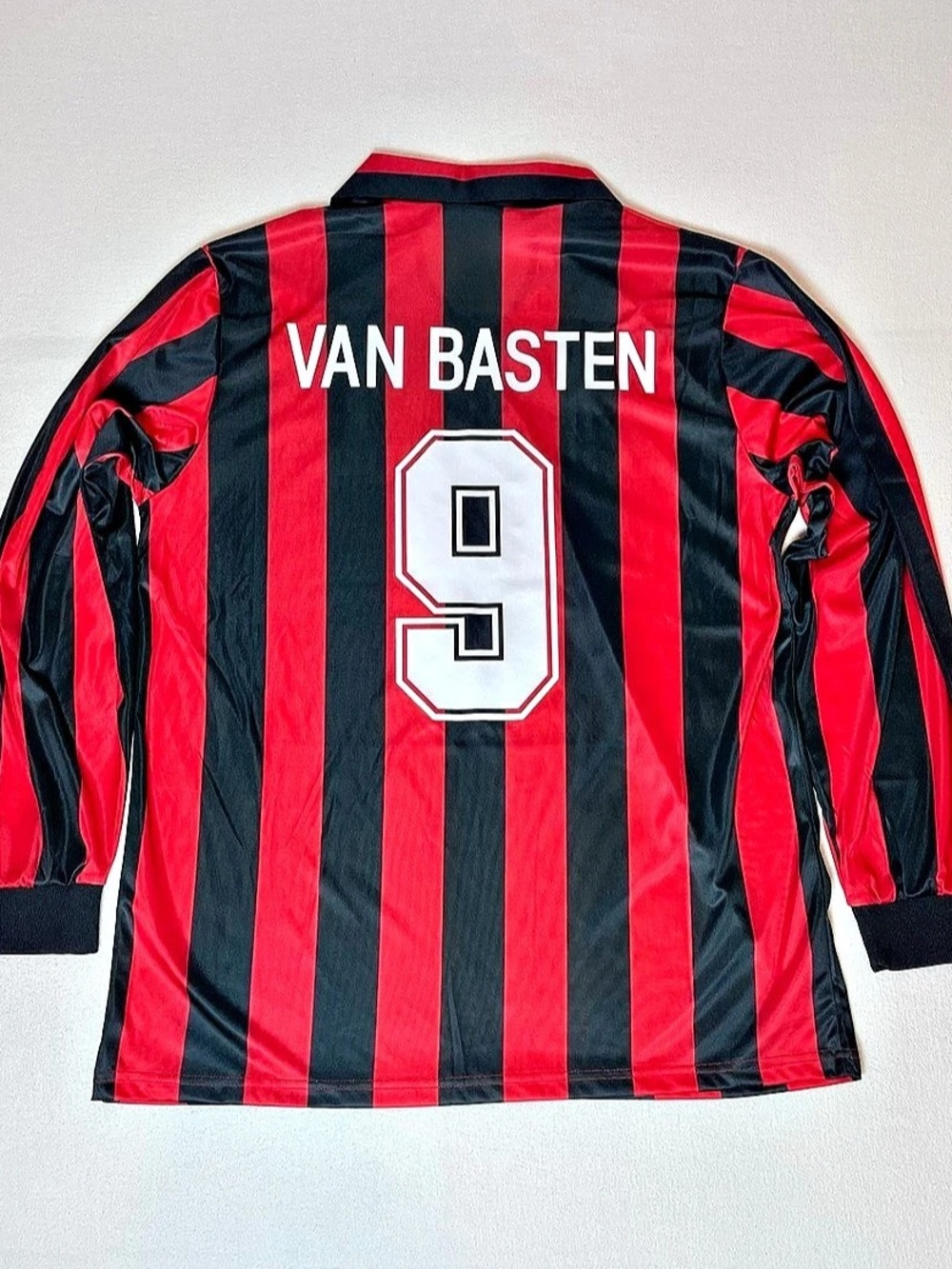 AC Milan 1988/89 Home Long sleeve Jersey Marco Van Basten #9 by Kappa Size XL
